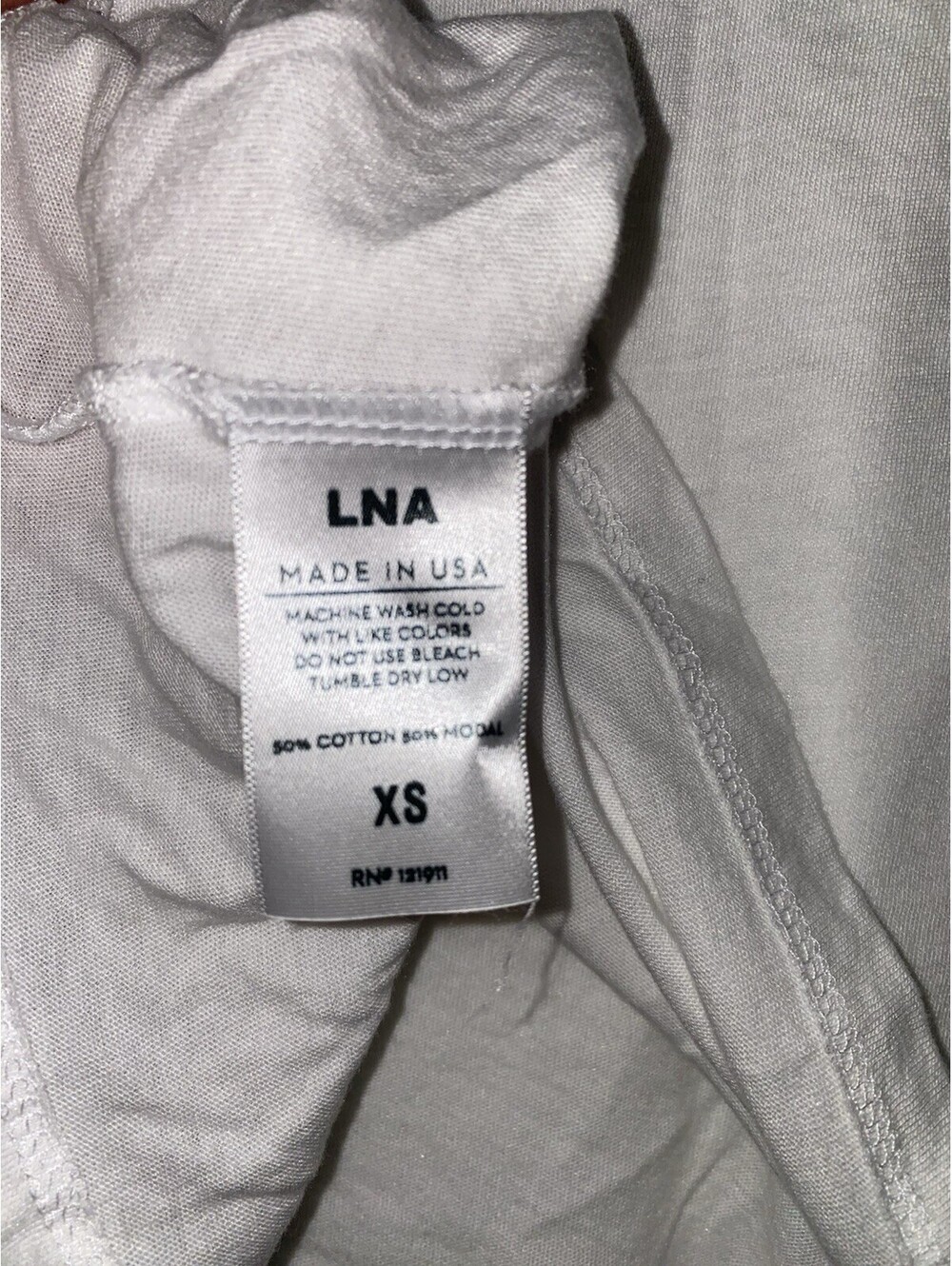 LNA Women’s white cutout short-sleeve relaxed fit t-shirt Size XS - Picture 5 of 8